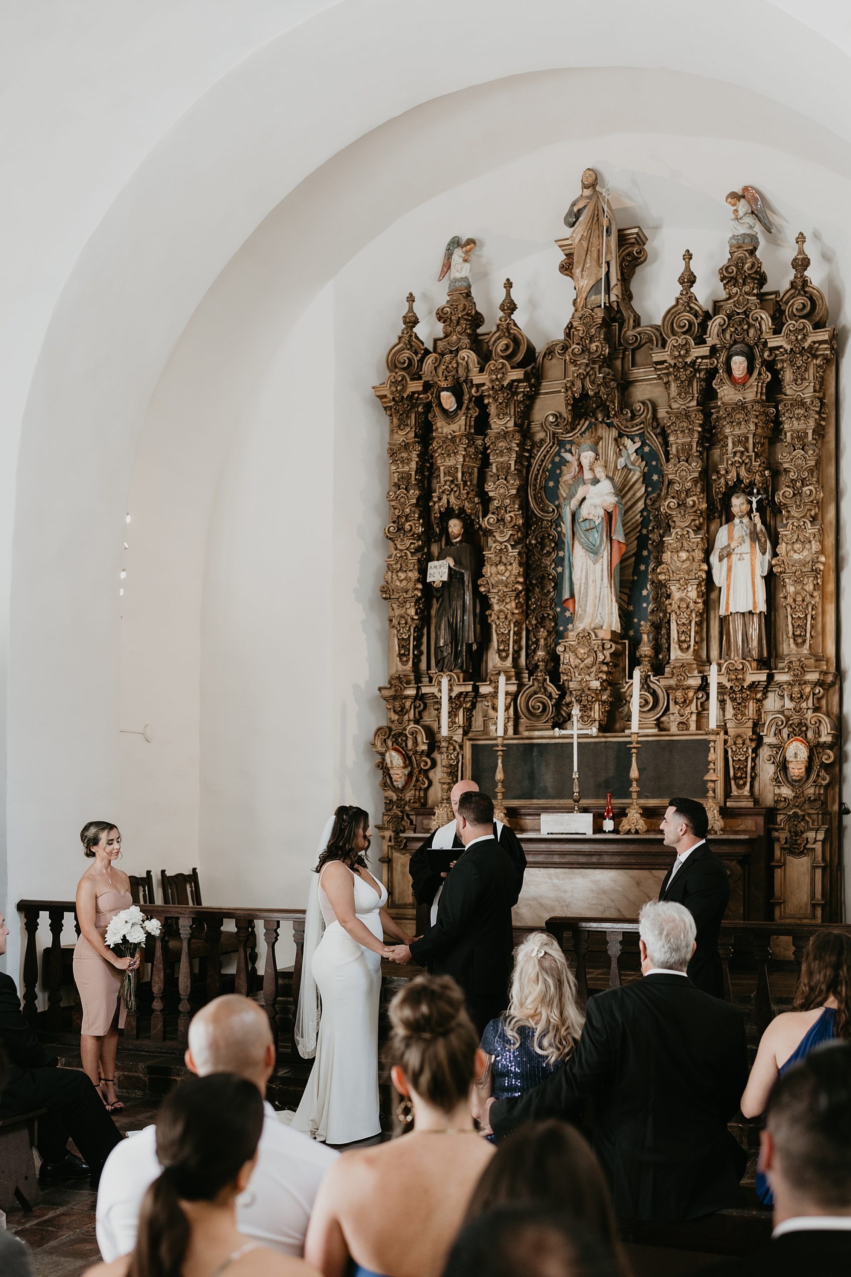 wedding at St. Francis Chapel Balboa Park wedding venue