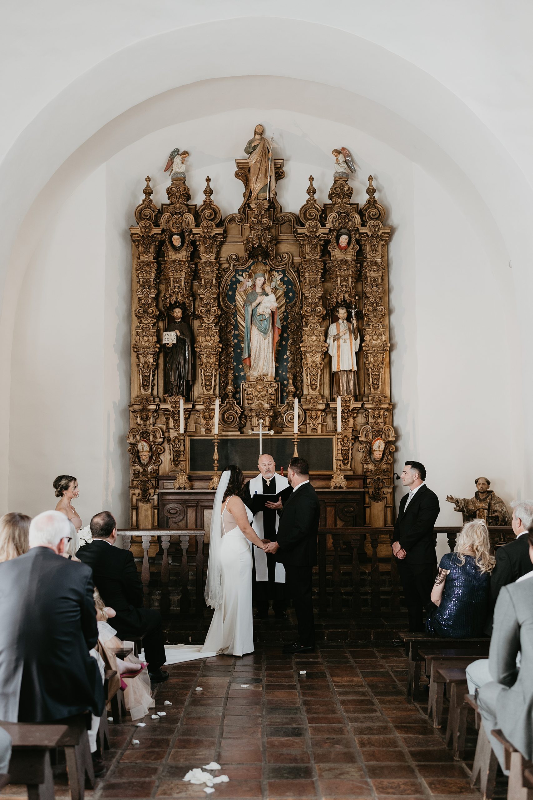 wedding at St. Francis Chapel Balboa Park wedding venue