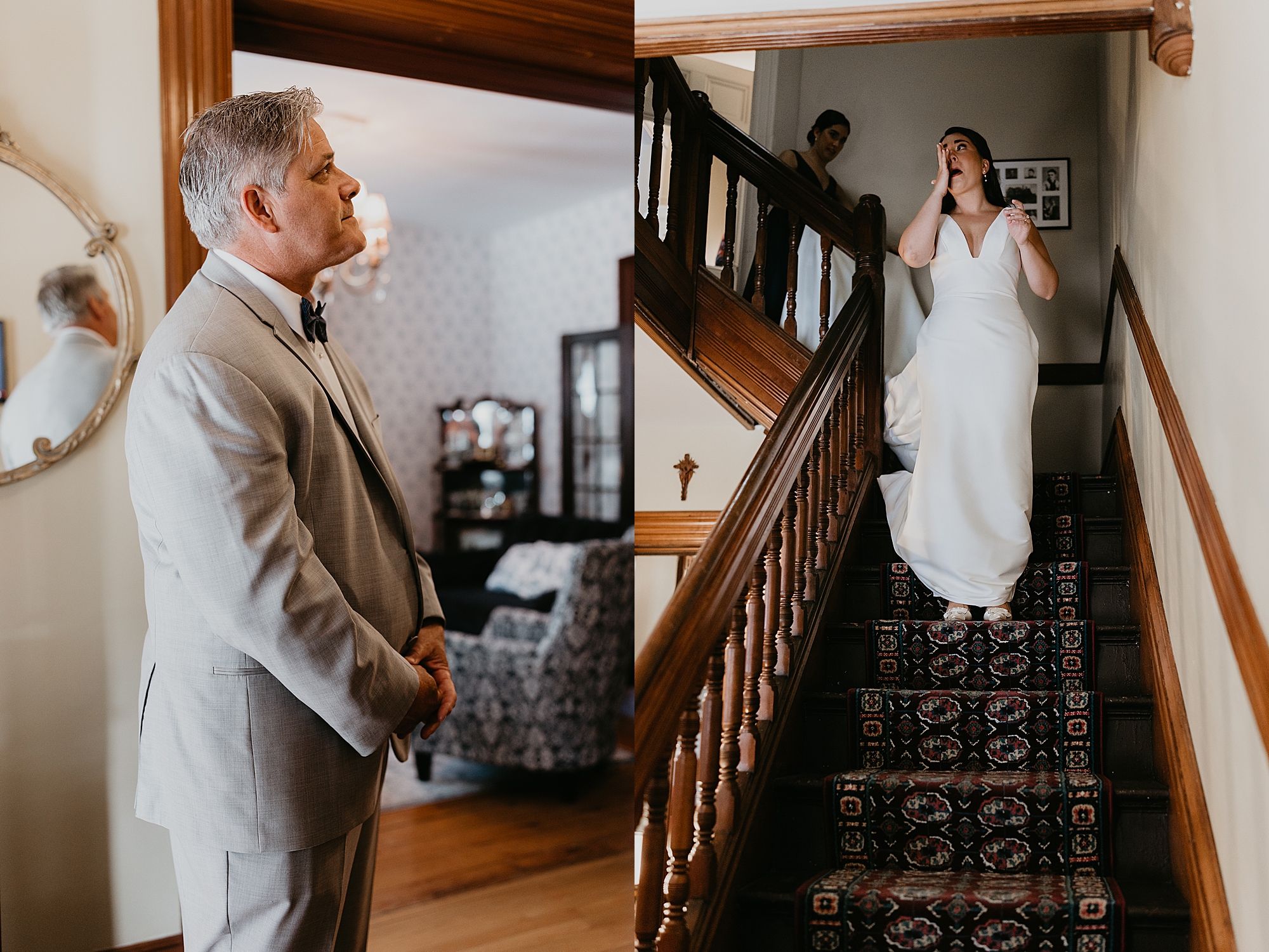 first look with dad photographed by Jessee Allen Photography; Victoria Inn Bed & Breakfast Erie, PA