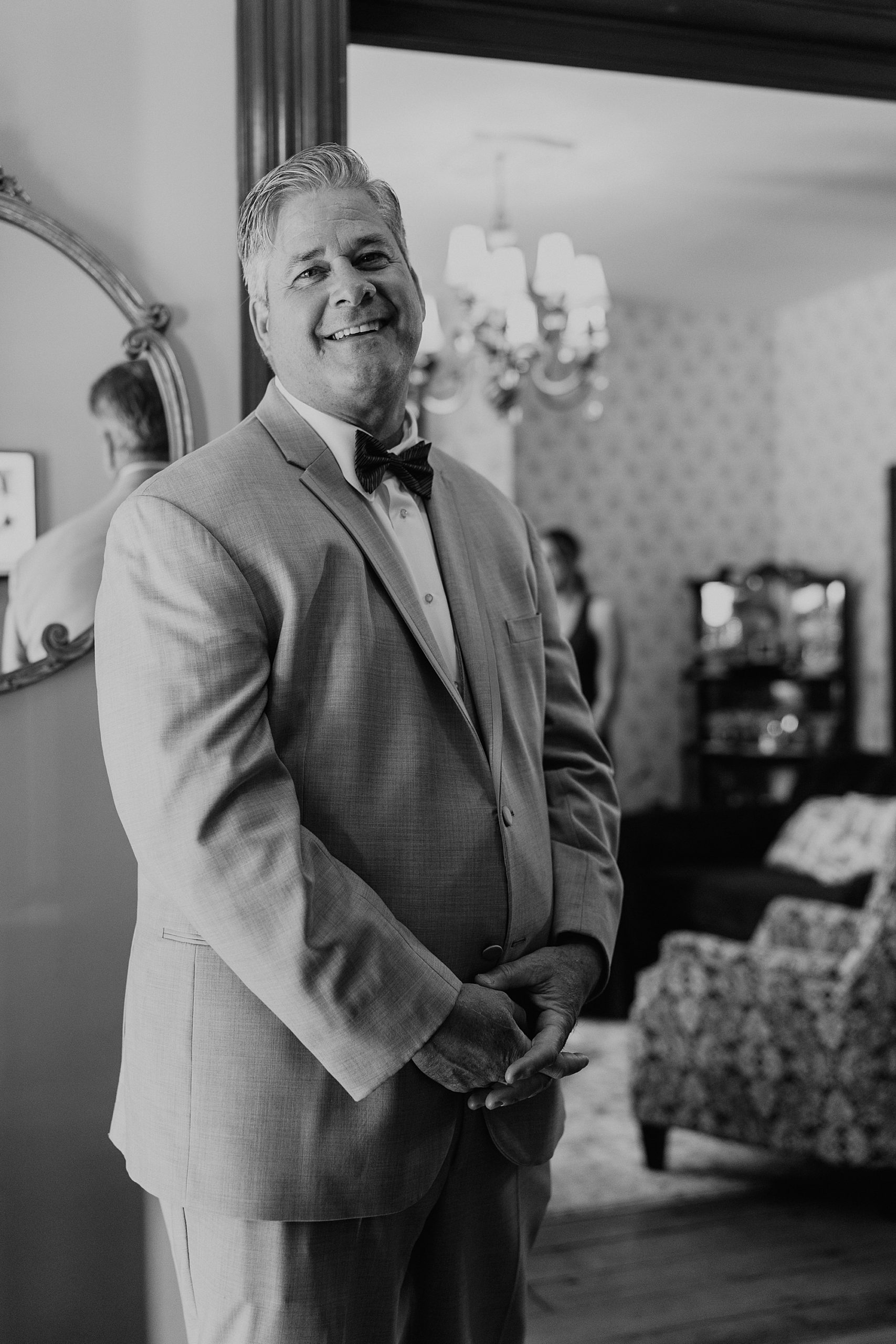 first look with dad photographed by Jessee Allen Photography; Victoria Inn Bed & Breakfast Erie, PA