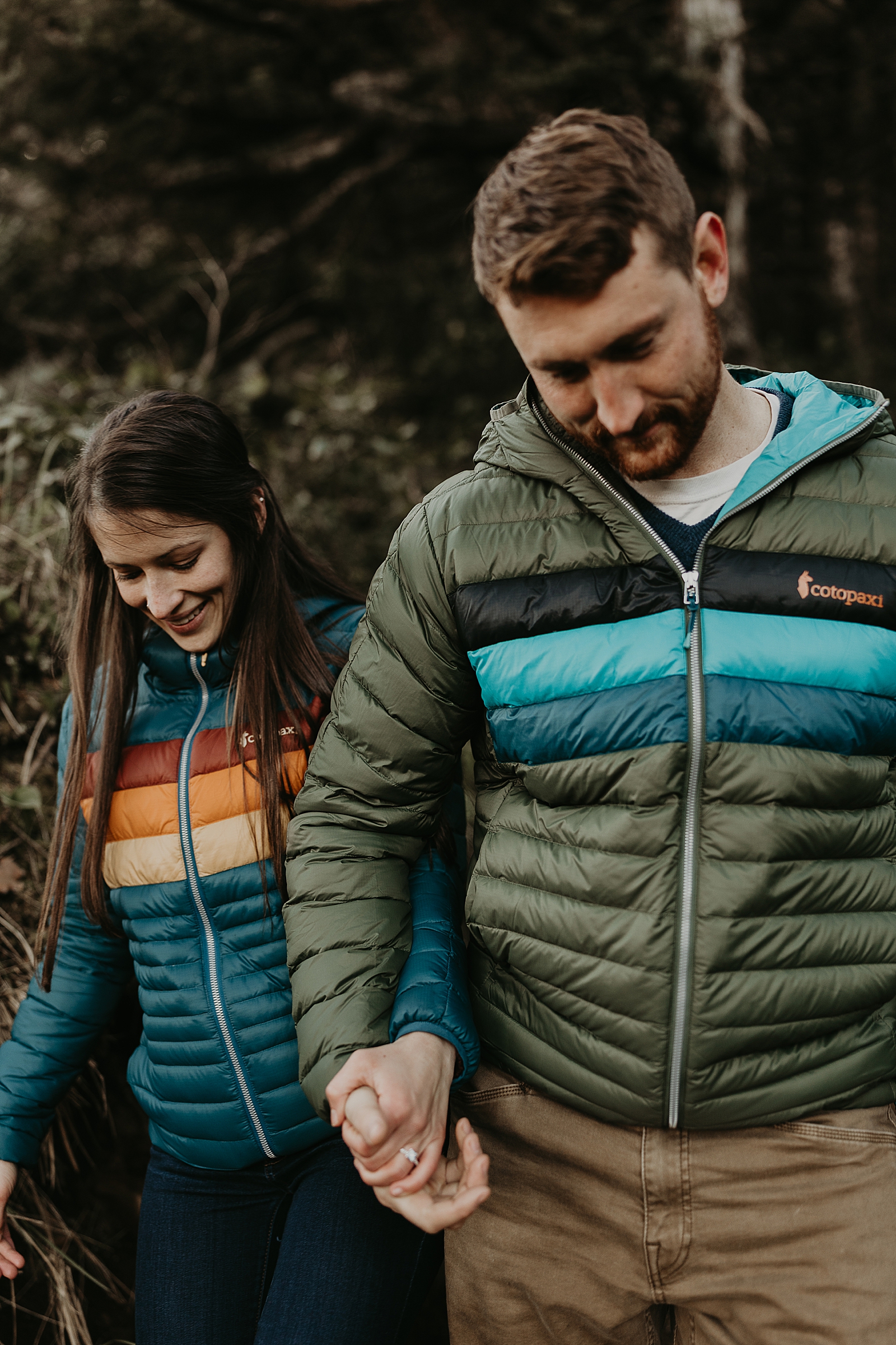 engagement session on Oregon Coast