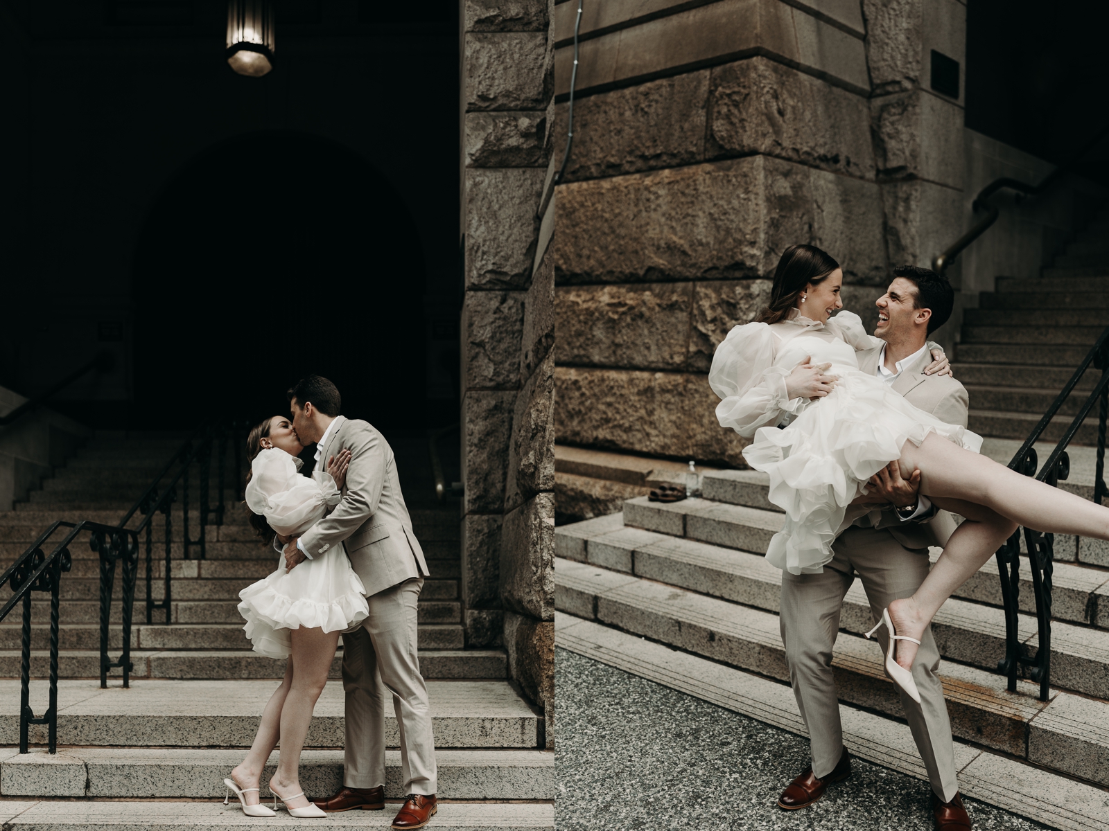 historic Allegheny Courthouse; Pittsburgh locations for engagement photos