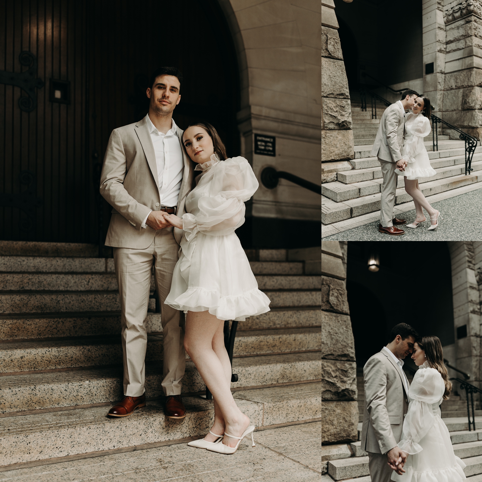 historic Allegheny Courthouse; Pittsburgh locations for engagement photos