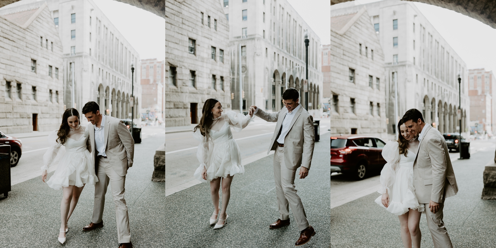 historic Allegheny Courthouse; Pittsburgh locations for engagement photos