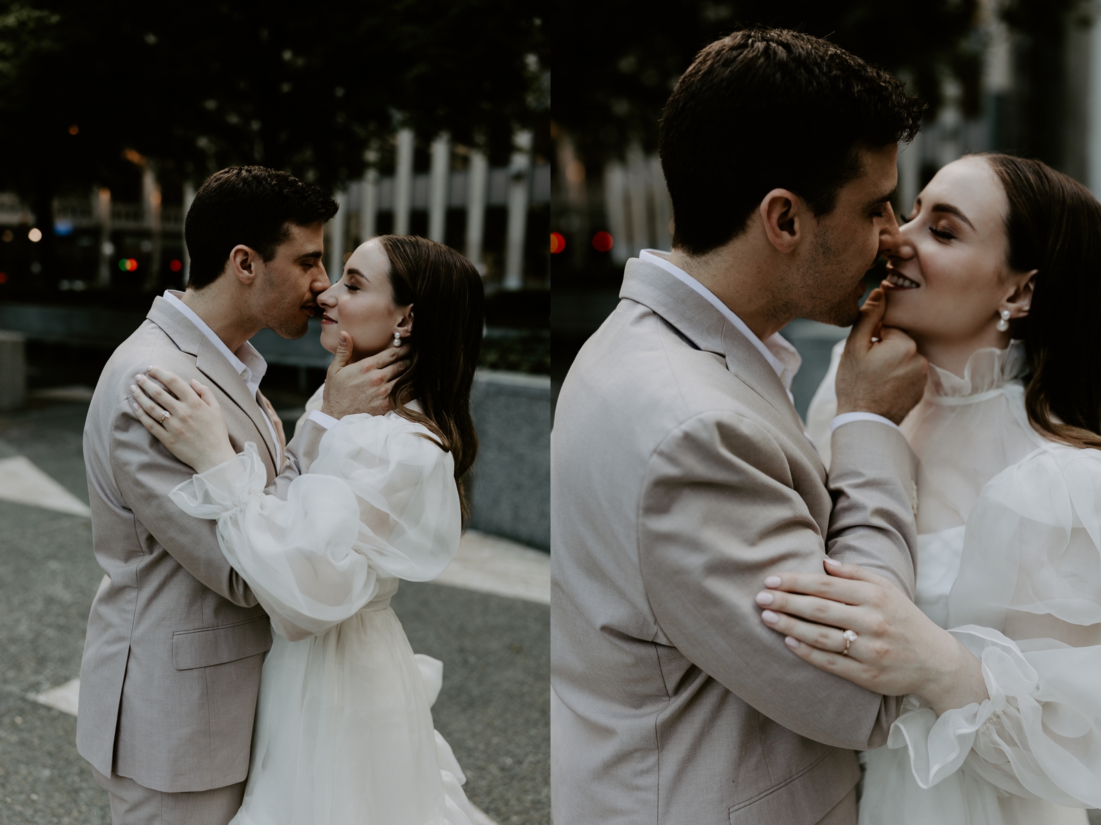 Mellon Square; Pittsburgh locations; engagement photos by Jessee Allen Photography