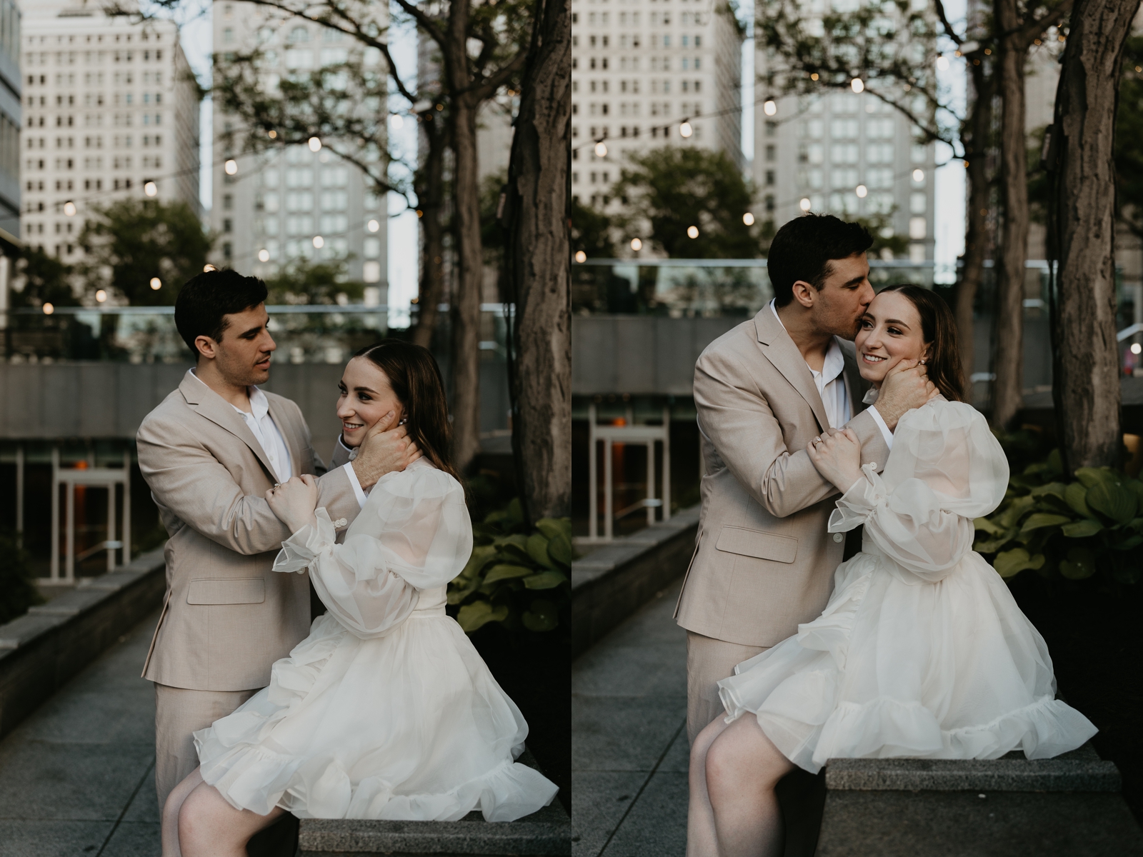 Third and Fourth Avenue Pittsburgh; Market Square; PPG Place Pittsburg engagement photos