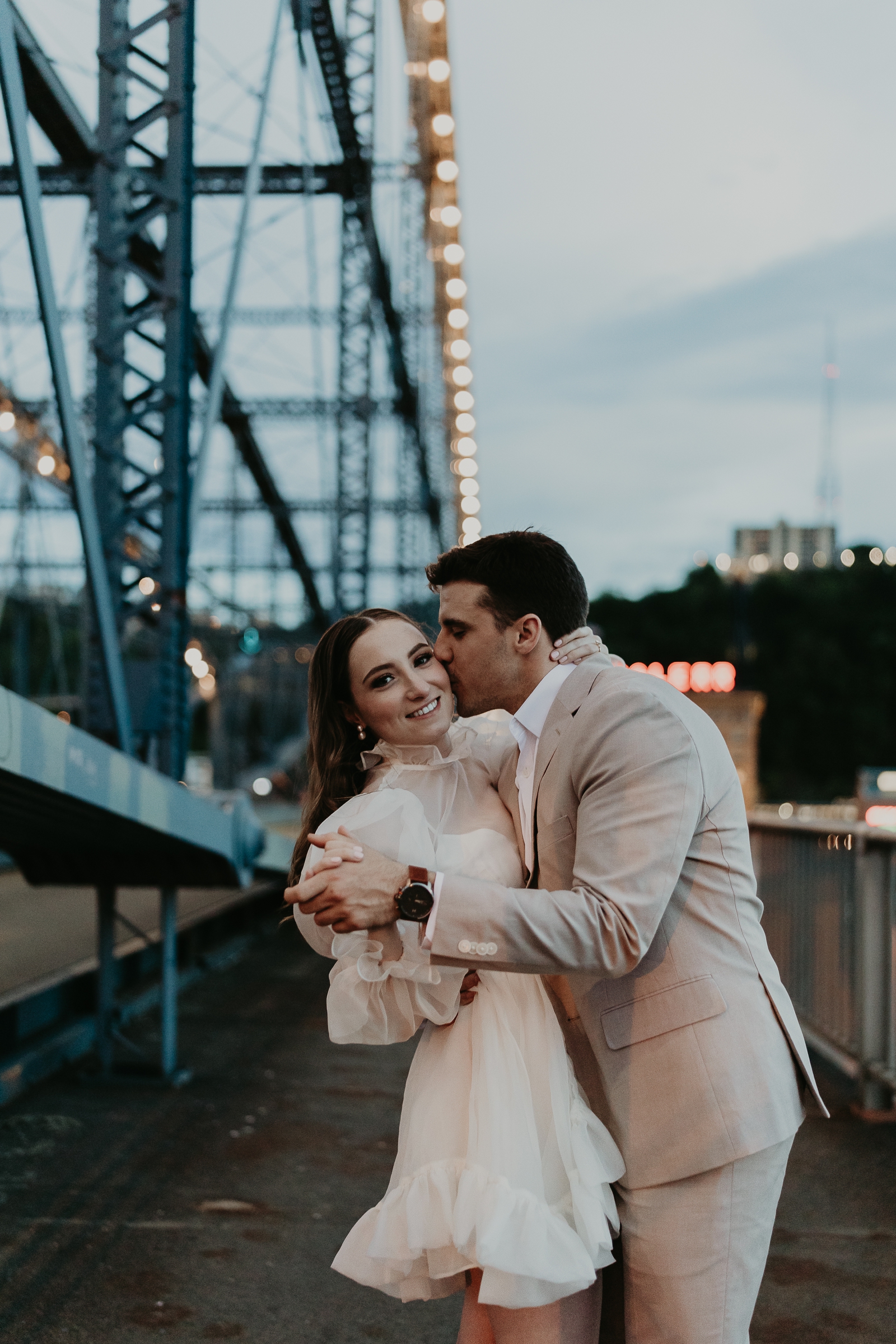 Liberty Bridge Pittsburgh; best photo locations; engagement photos by Jessee Allen Photography