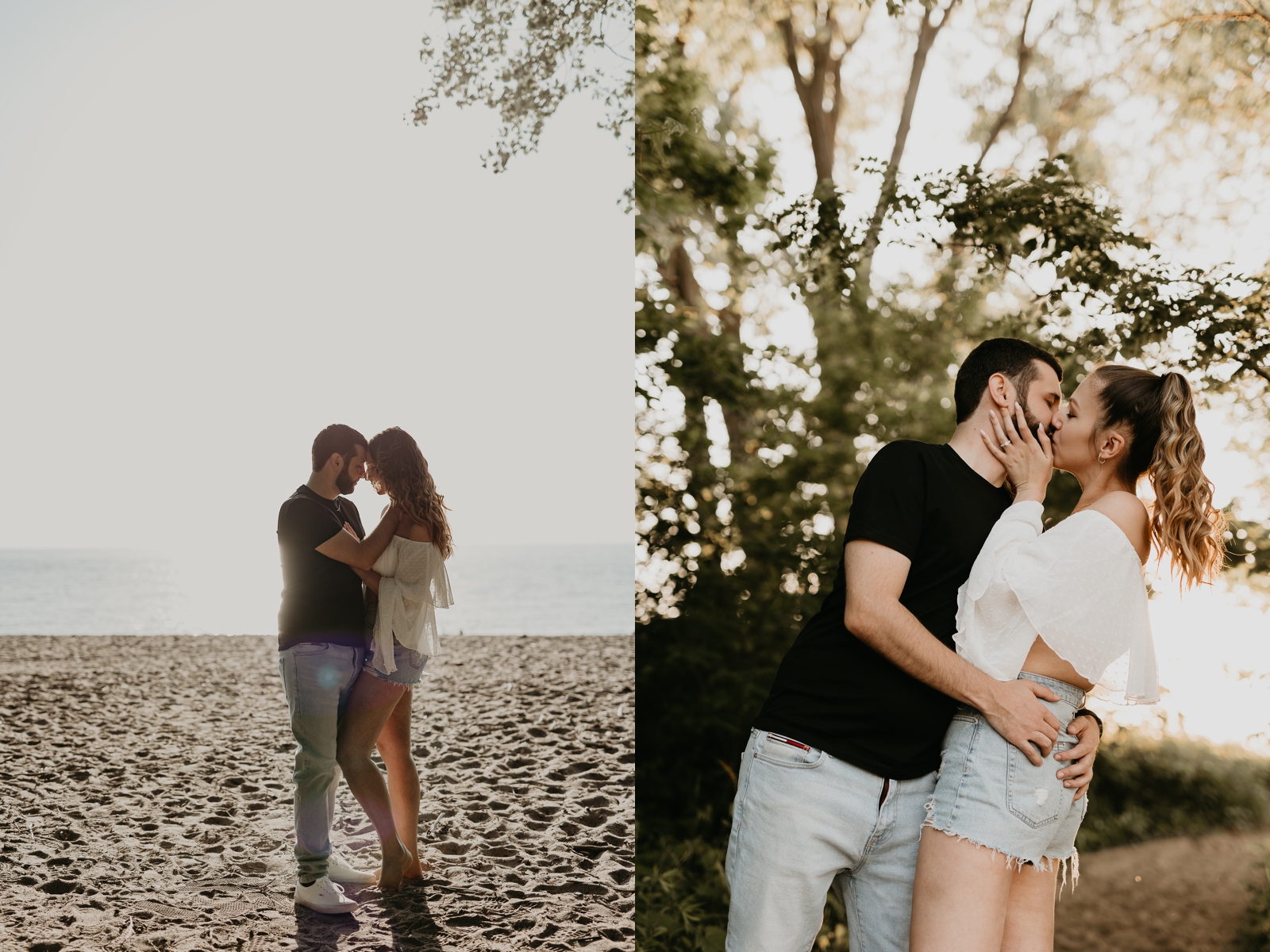 spots on the lake in Erie, PA; engagement session by Jessee Allen Photography