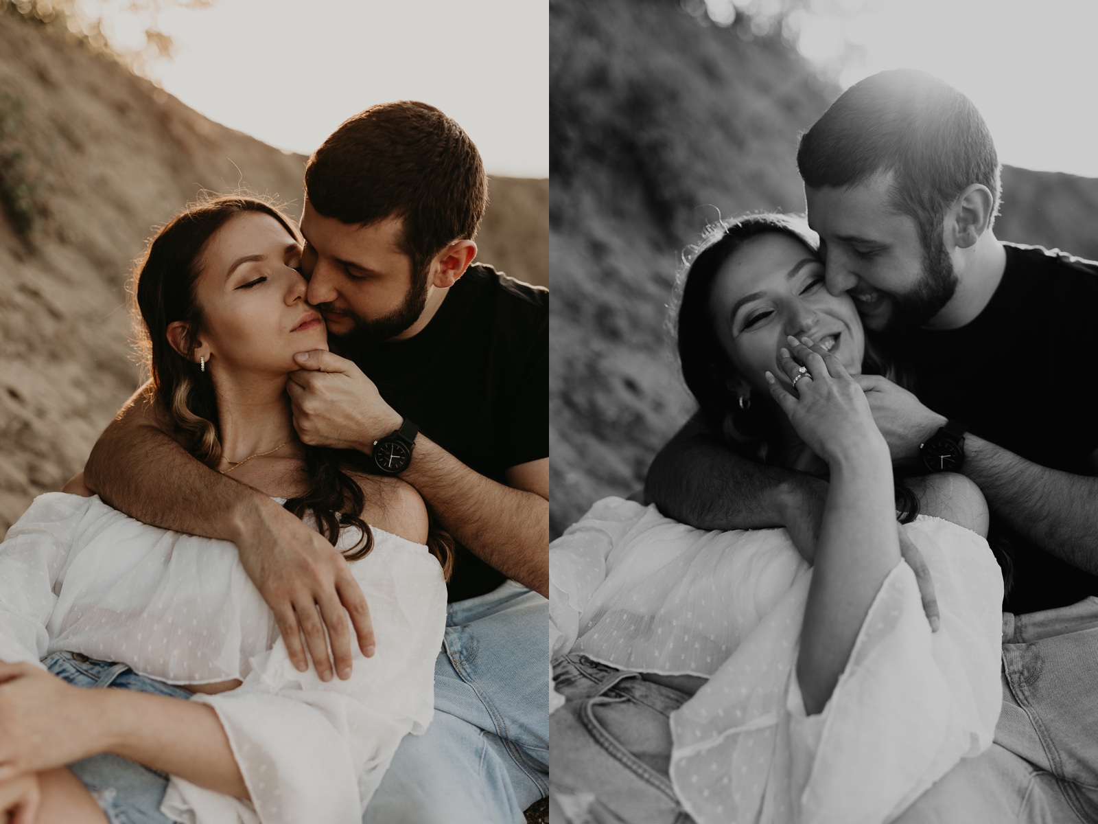 spots on the lake in Erie, PA; engagement session by Jessee Allen Photography