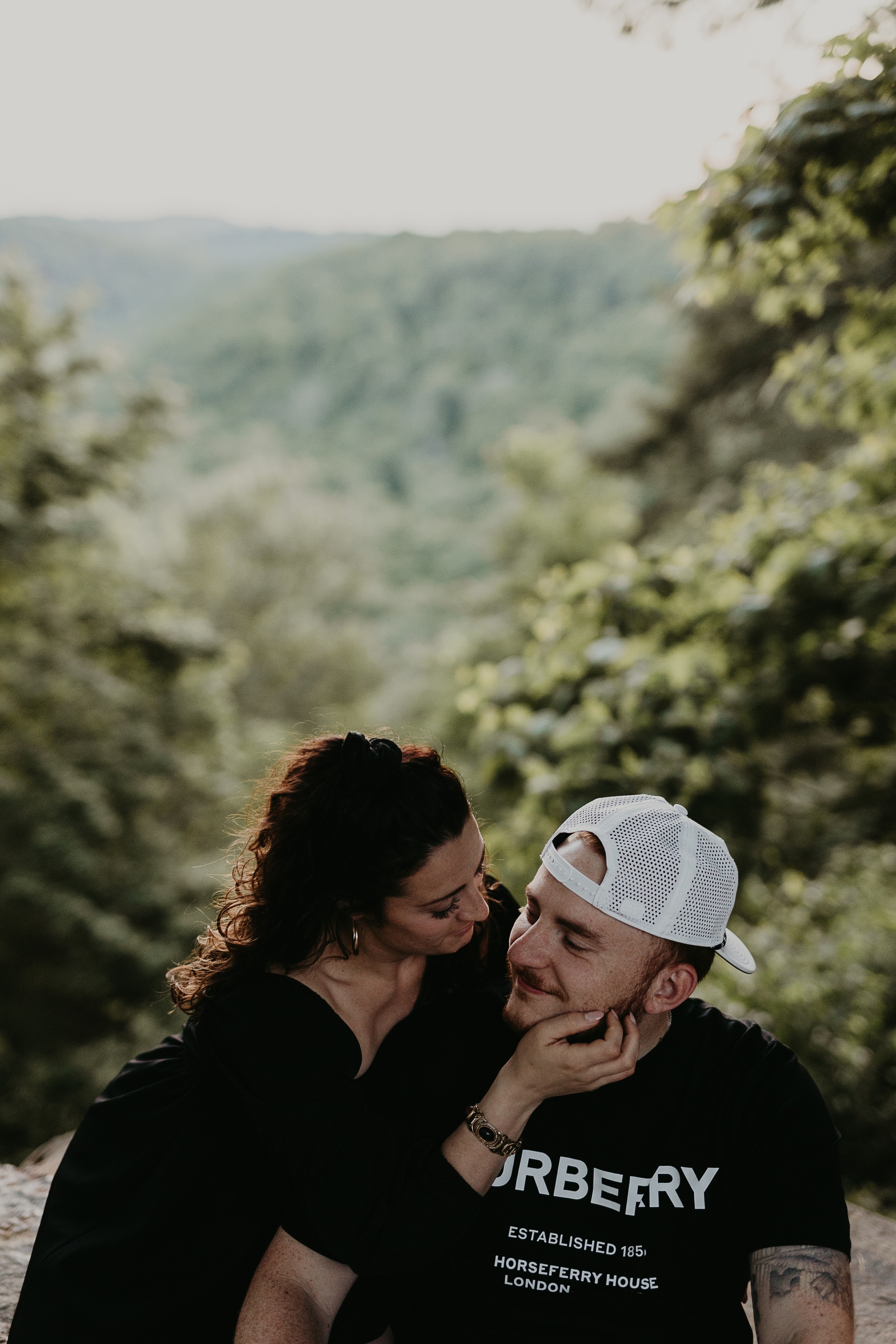 what to wear for adventure session; what to wearing for hiking engagement photos