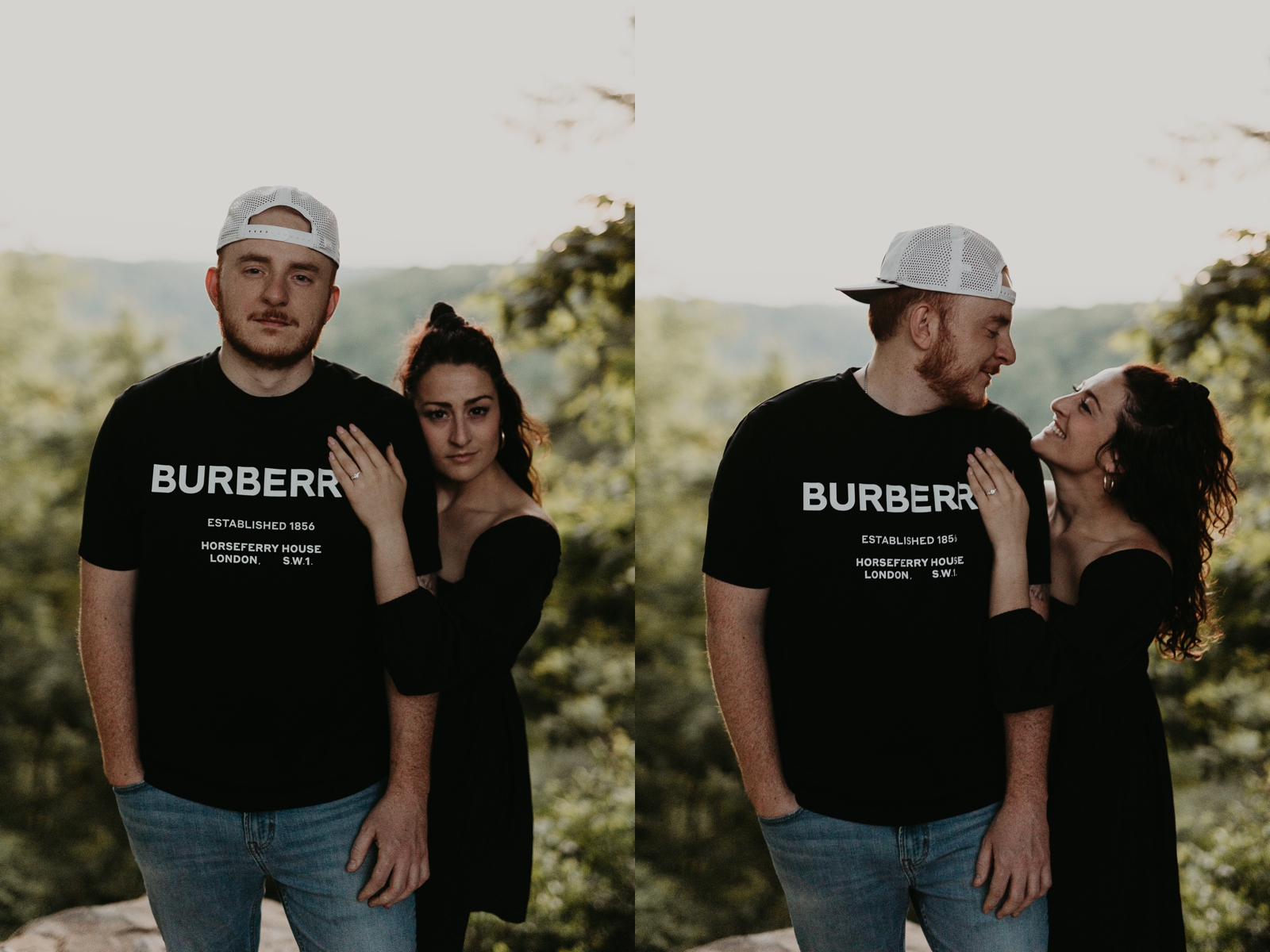 what to wear for adventure session; what to wearing for hiking engagement photos