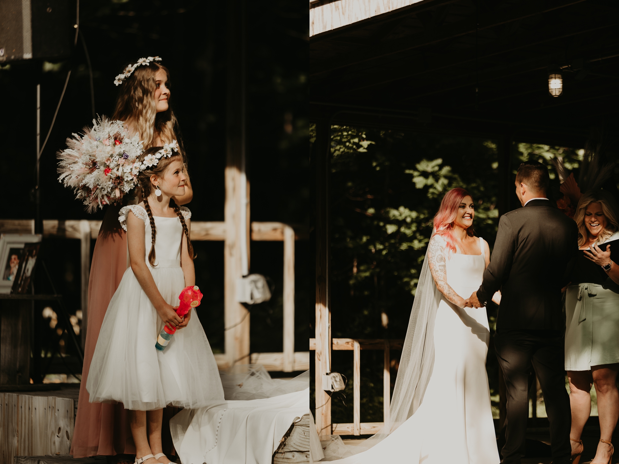 wedding at WQLN Wooded Pavilion Erie, PA