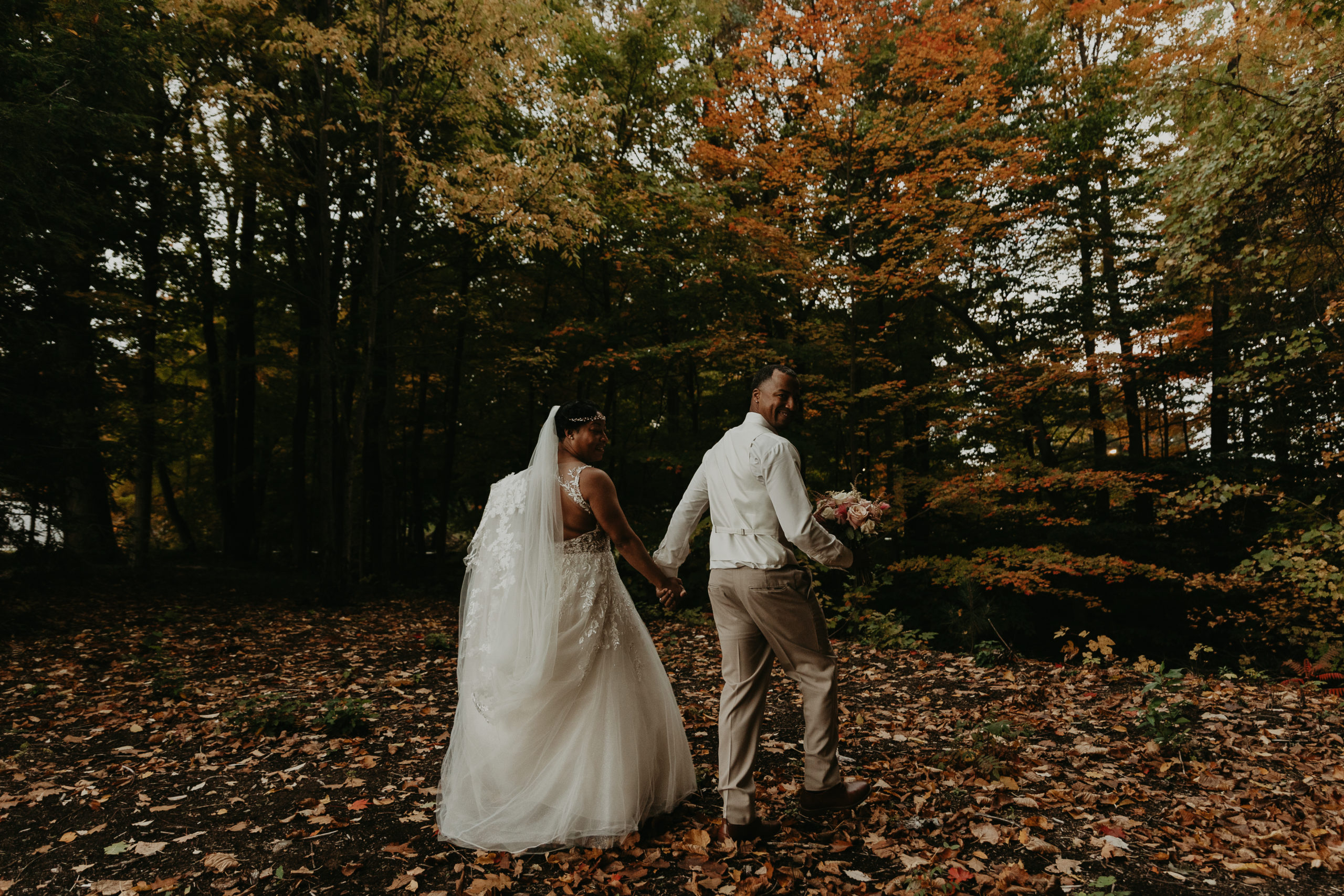 newlywed portraits after civil ceremony