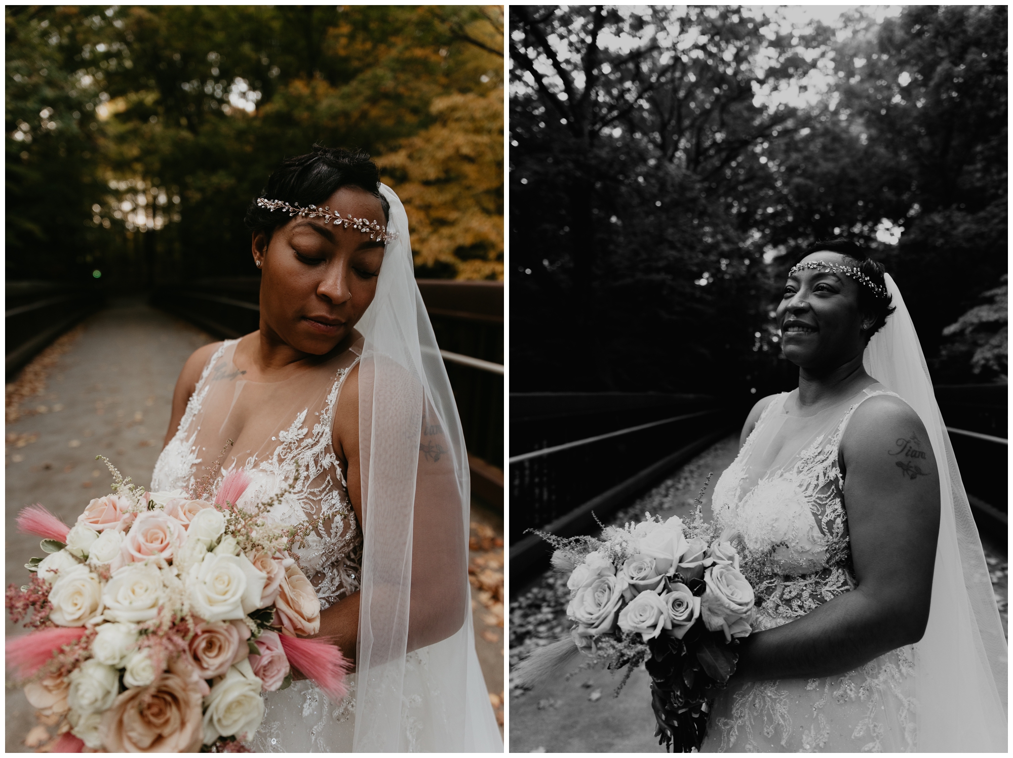 fall wedding portraits