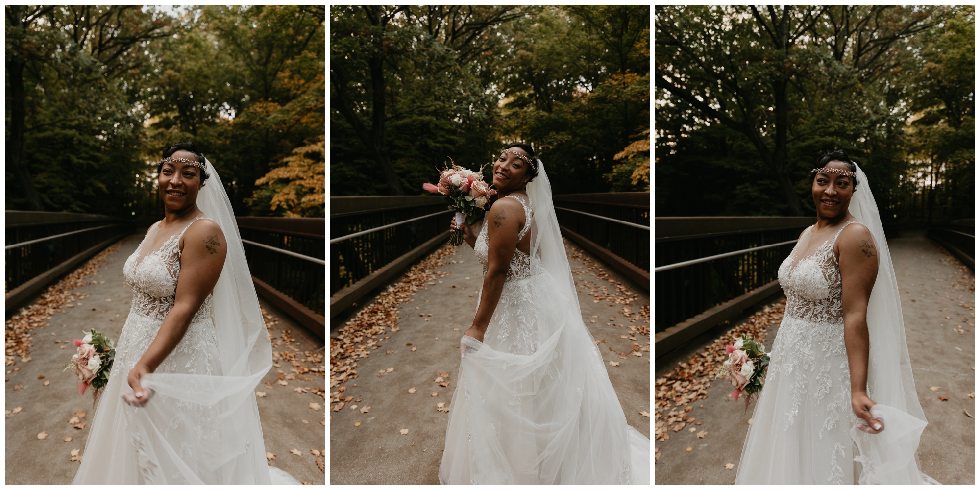 fall wedding portraits