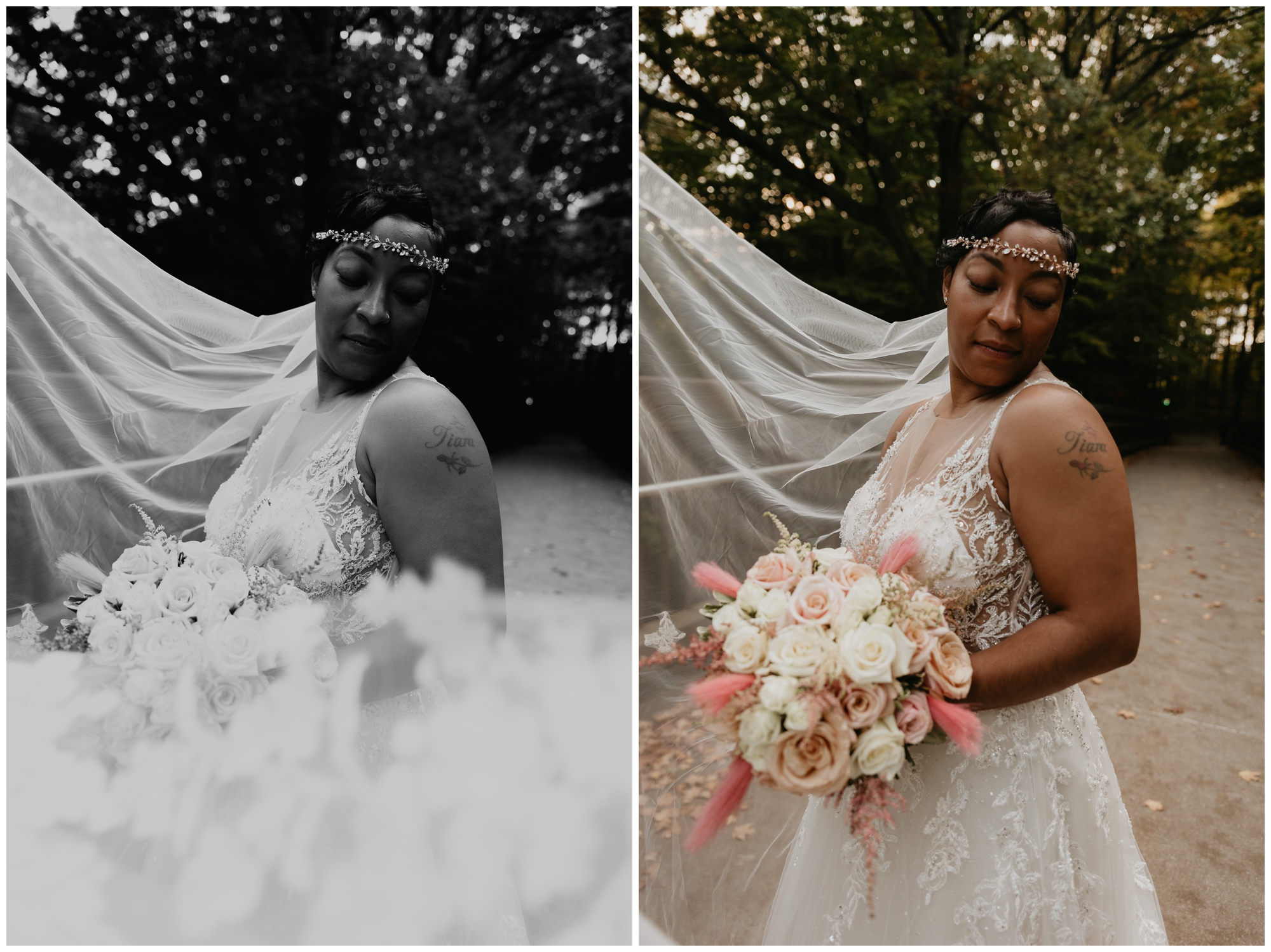 fall wedding portraits