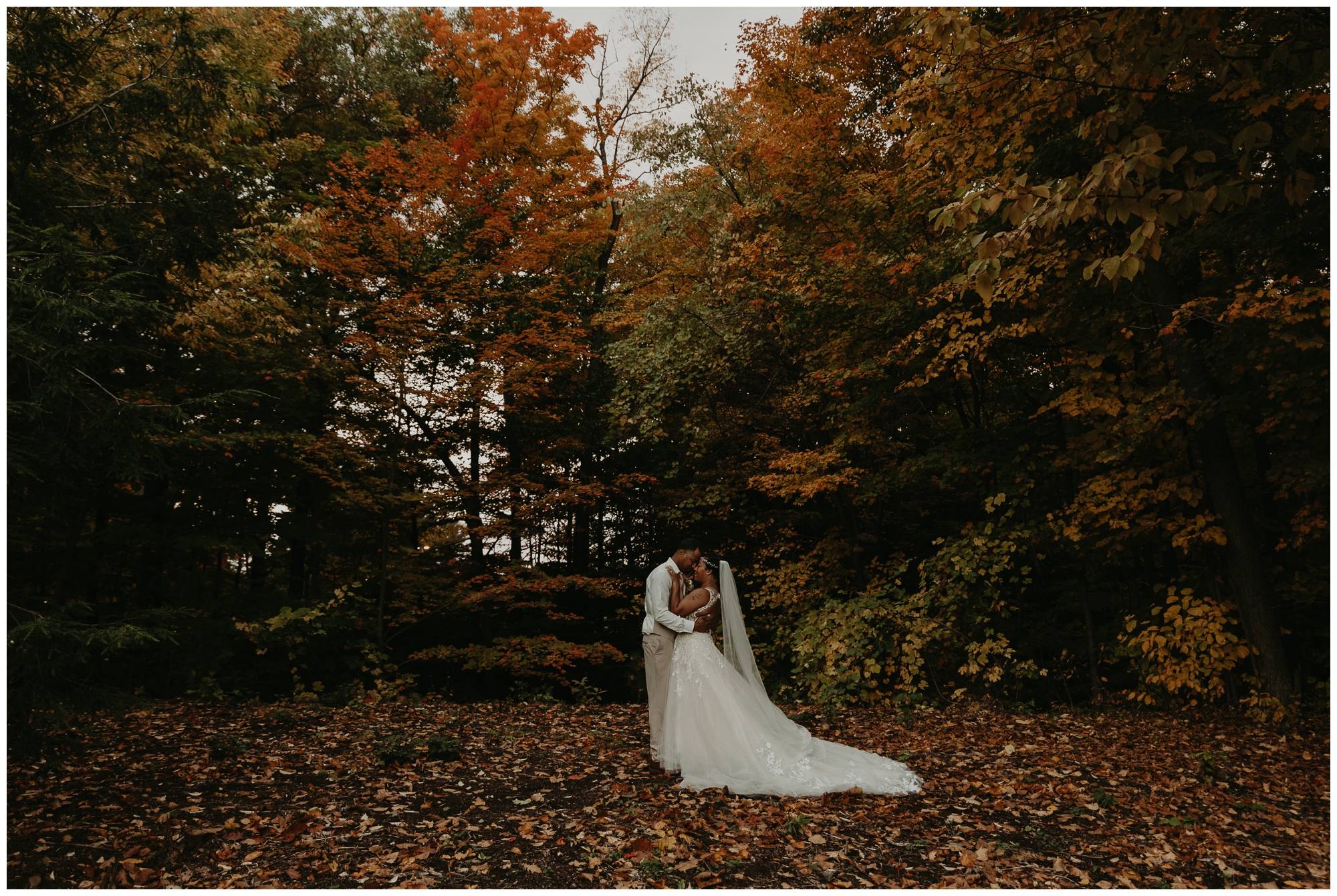 fall wedding portraits