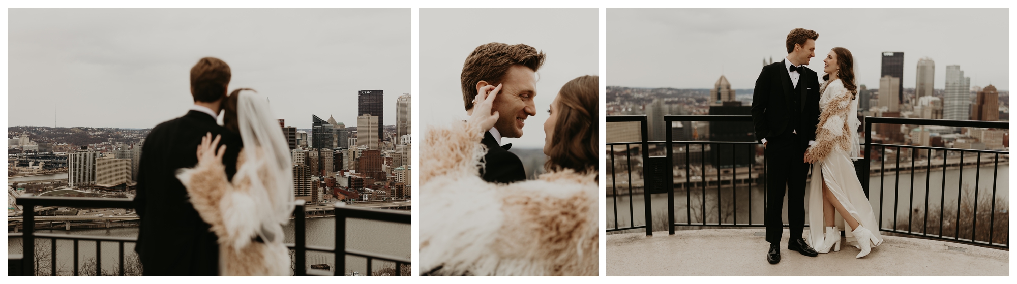 winter wedding; pittsburgh photo locations