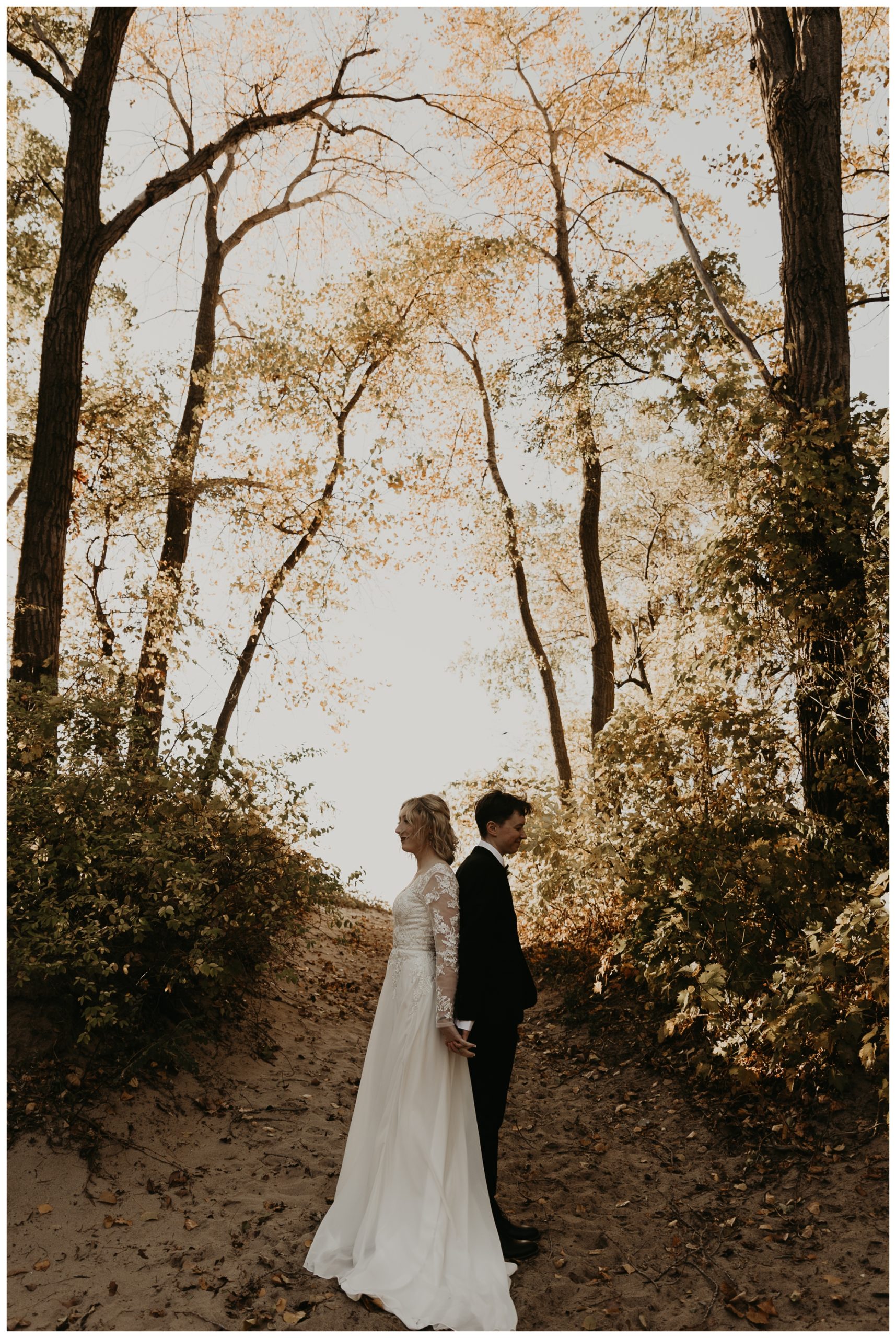 Presque Isle State Park Beach Wedding Ceremony by Jessee Allen Photography