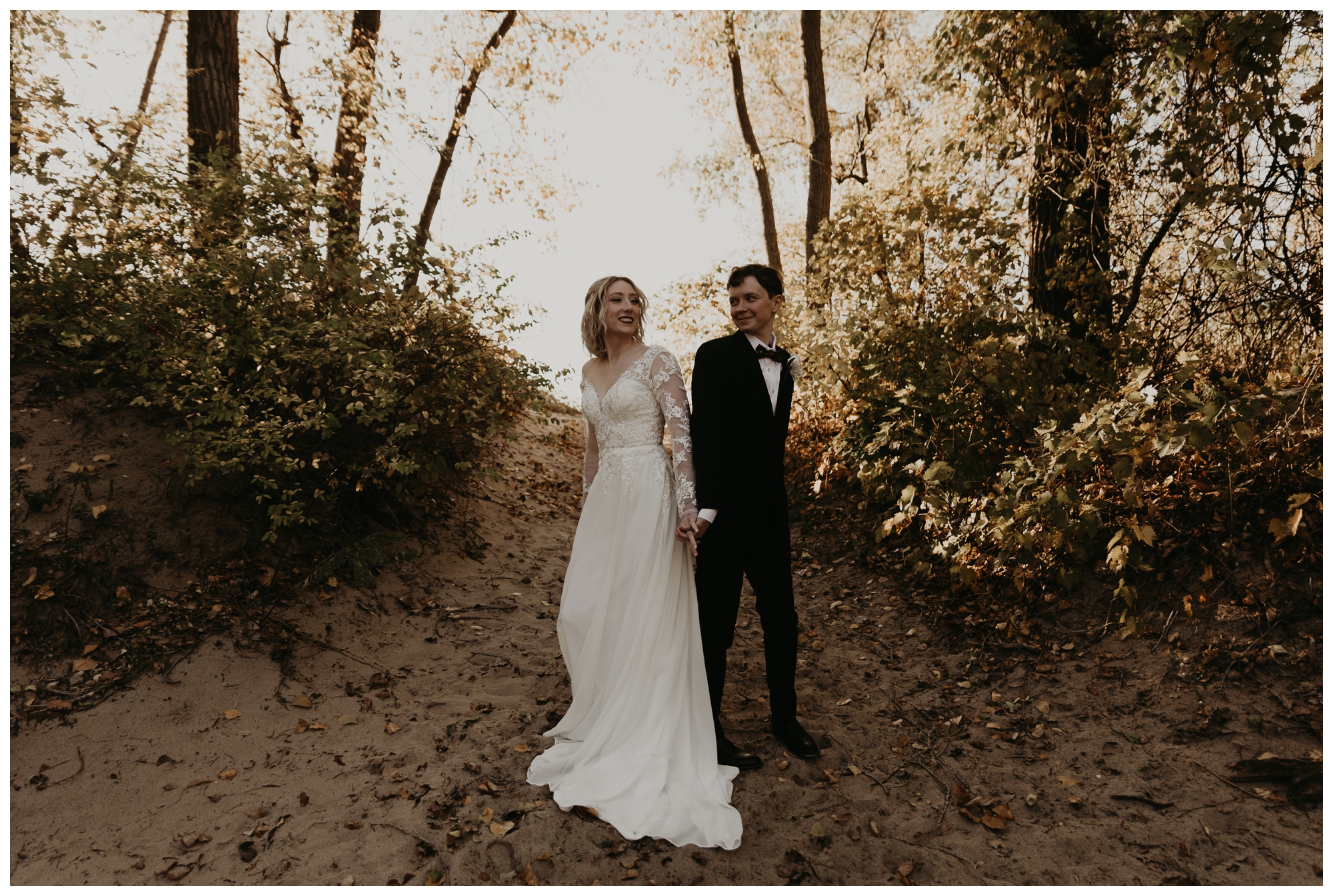 Presque Isle State Park Beach Wedding Ceremony by Jessee Allen Photography