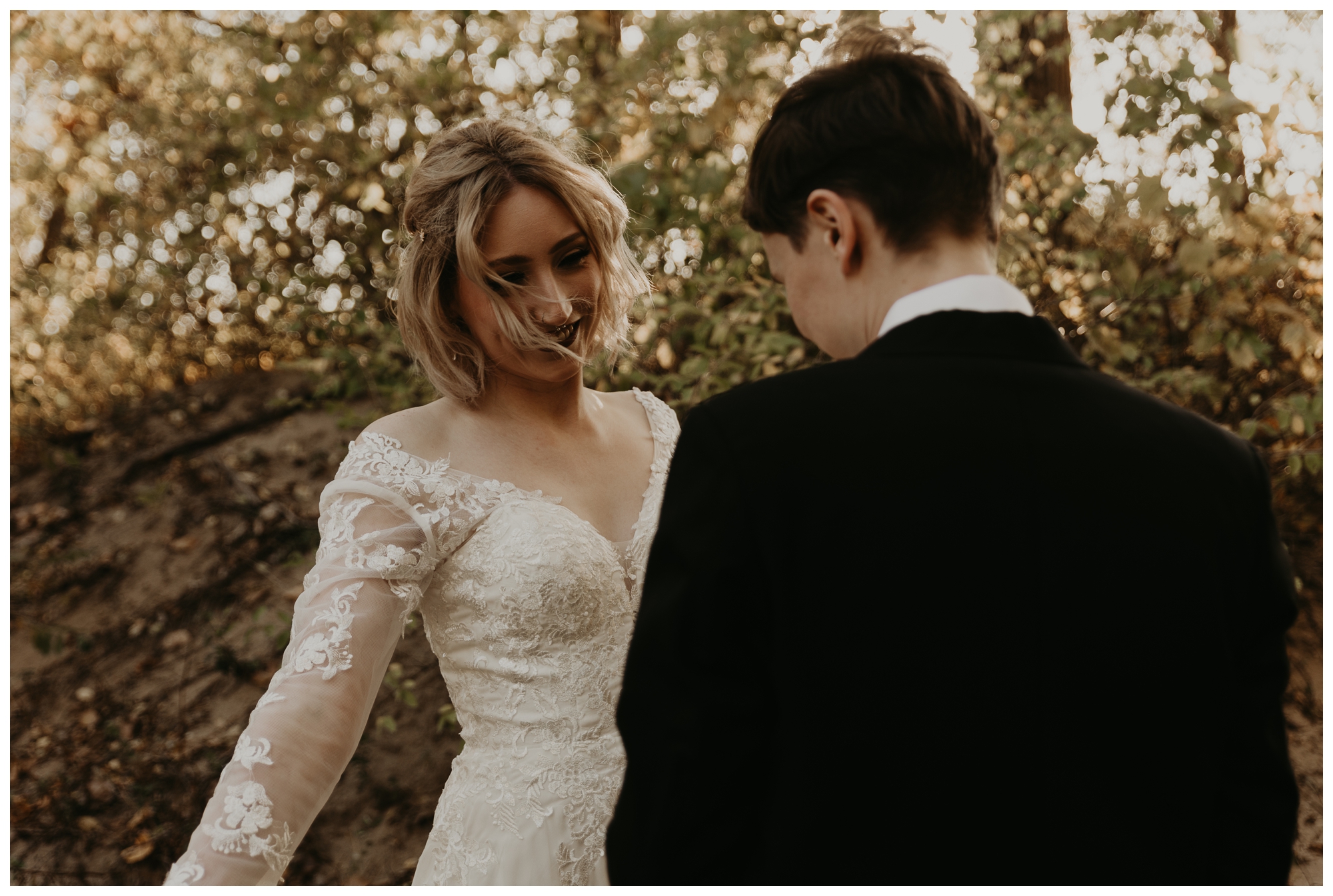 Presque Isle State Park Beach Wedding Ceremony by Jessee Allen Photography