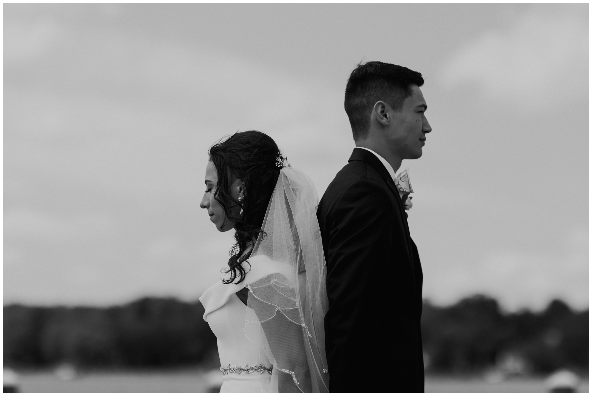 wedding day portraits at Lake Chautauqua Harbor Hotel, New York