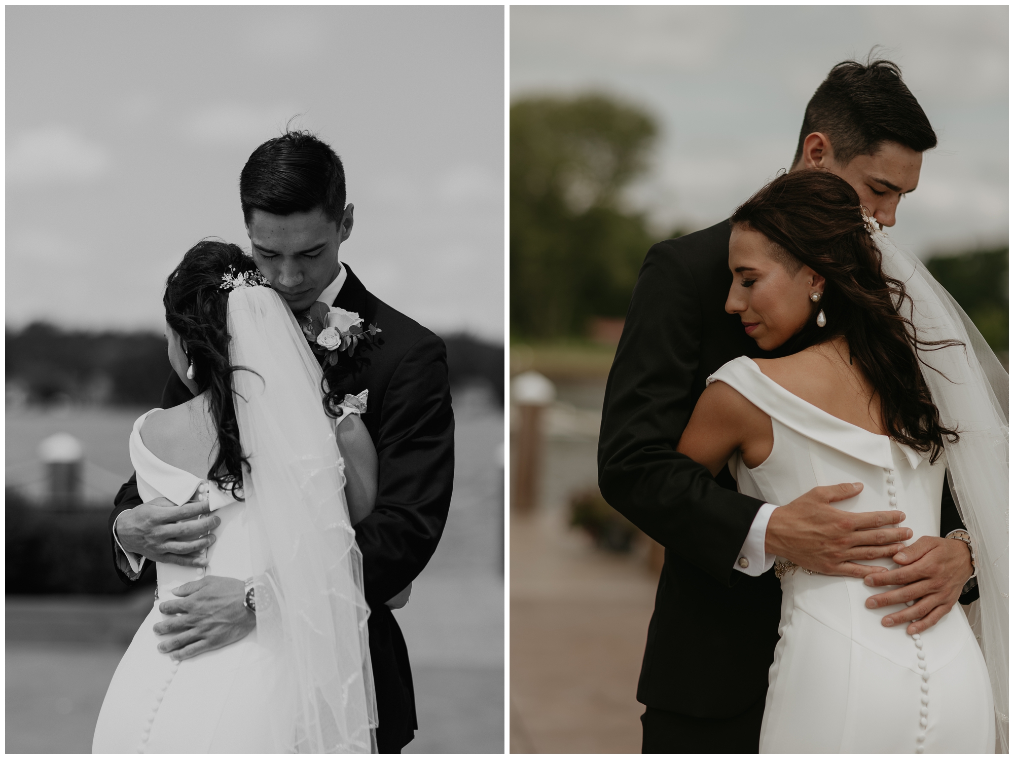 wedding day portraits at Lake Chautauqua Harbor Hotel, New York