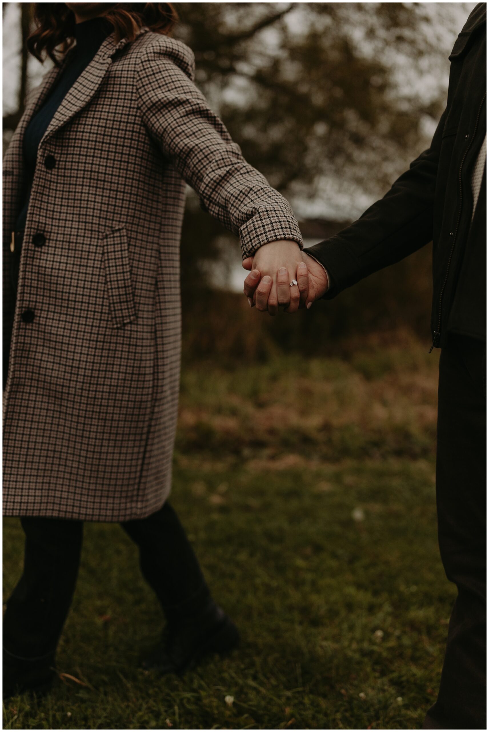 winter engagement photos